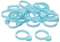 Mini Skater 20Pcs Pastry Bag Ties Reusable Silicone Cake Decoration Bag Piping Bag Ties Icing Bag Clips (Blue)