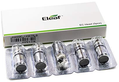 Resistenza compatibile con Eleaf EC2 Coil Bobina per Melo 4 tank 5 istick rim 0.3-0.5 oHm no nicotina no liquido (0,5ohm)