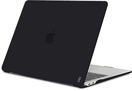 aiino Shell Cover Glossy per MacBook Air 13 2018-2019, Ultra Sottile e Resistente, Custodia Rigida in Plastica MacBook Air 13, Proteggi Schermo, Copertura MacBook Air 13 2018-2019 - Nero