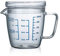 Measuring Jug 250ml/500ml Glass Measuring Cup Heat Resistant High Borosilicate Transparent Beaker Mug with Lid 8.5/17oz Solid Ounce Cup Fluid Accuracy Measure Tool for Microwave,Tea,Cafe,Whiskey,Milk