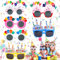 dcas 6 Stück Brille Happy Birthday, Party Novel Sonnenbrille, Party Sonnenbrille, Lustige Spaßbrillen für Geburtstag, Zum Geburtstag Party Photo Booth Requisiten, Geeignet für Erwachsene und Kinder