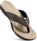HAOLIRA Herren Flip Flops Zehentrenner Comfy Rutschsicher Sommer Beach Sandalen Outdoor Surfen Badelatschen (N1 Khaki 45 EU)