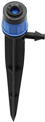 Schnellanschluss Gartenschlauch 360 Grad Bewässerung Sprinkler Garten Wasser Bewässerungssystem Sprayers 13cm Legen Sie die Halterung Scattering Dripper 200 Stück (Color : Black)