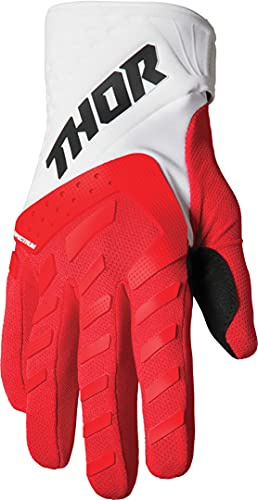 Thor Spectrum Touch Motocross Handschuhe Rot/Weiß S