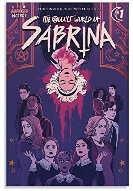 SSJS Poster Chilling Adventures Of Sabrina, Wandkunst für Zuhause, Büro, Wand, Klassenzimmer, Büro, Wandkunst, Zuhause, Fitnessstudio, Poster, Leinwandgemälde, 30 x 45 cm