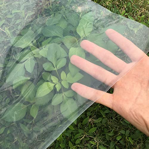 GYUEZX Film de Protection pour Serre,3x4m Film de Serre Jardin Tunnel Bâche Polyéthylène Anti-UV Antigel Transparent pour Agriculture Légumes Fruits Fleurs Semis Plantation,Bâche de Protection