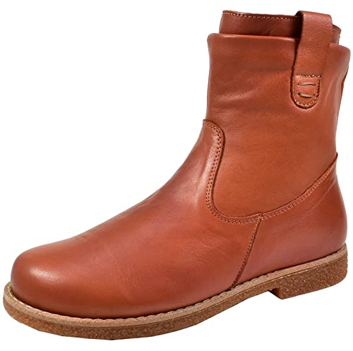 Andrea Conti Damen Stiefelette Boot besonderer Schaft Lasche flach 0342926, Größe:40 EU, Farbe:Mehrfarbig