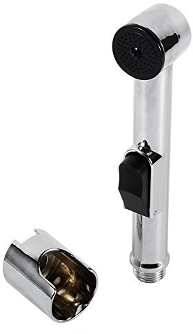AUNMAS Home Bathroom Handheld Portable, Shatafa Bidet Plated Abs Shattaf Toilet Bidet Shower Spray