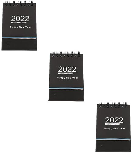 Ciieeo 3 Stk Mini Tischkalender Monatlicher Kalenderplaner Kleiner Tischkalender/Tischkalender Monatlicher Tischkalender 2022 Zeltkalender 2022 Kleiner Kalender Büro Umblättern Papier