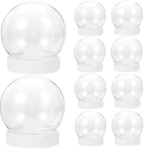 Amosfun Bastelset Für Weihnachtsschneekugeln Kunststoff- Für Einzigartige Designs