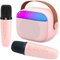 Oqunene Karaoke Machine for Kids & Adults 3 4 5-12-18 Year Old, Portable Bluetooth Speaker with 2 Wireless Microphones, Birthday Gifts for Girls 4, 5, 6, 7, 8+ Years Old Toddler Teens
