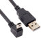 NFHK Mini USB tipo B, connettore 5 pin, angolo di 90 gradi su connettore USB 2.0, cavo dati, 5 metri con anima in gomma EMI, 50 cm