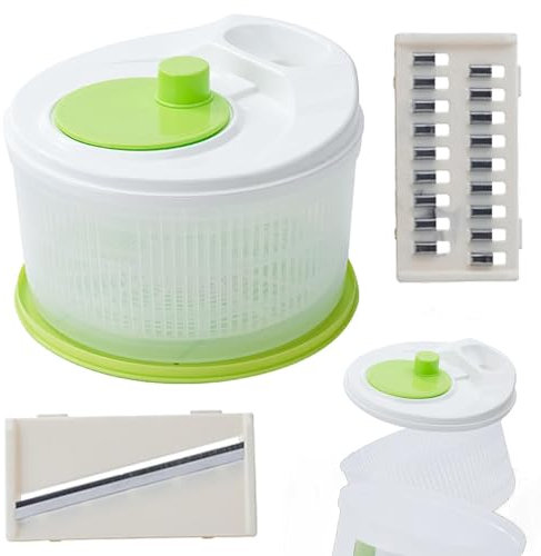 Panier à essoreuse à laitue - Essoreuse à Salade et Bol à Fruits, séchoir à Salade Domestique | Passoire à légumes 2 en 1 de Grande capacité, Panier de Gadgets de Cuisine pour Hachoir à Fruit