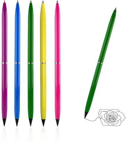 Aipeeo Roller Cancellabile, 5 Pezzi penna Cancellabile,Roller Retrattile Cancellabile,Penna Cancellabile,Matita Cancellabile,Adatto per Studio,Lavoro Quotidiano Ufficio,Partecipare Riunioni