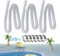 Tubo de bomba para piscina, tubos de repuesto para bombas de piscina – Accesorios Skimmer con abrazaderas, conexiones para tubos de spa y jardín para instalaciones de agua salada