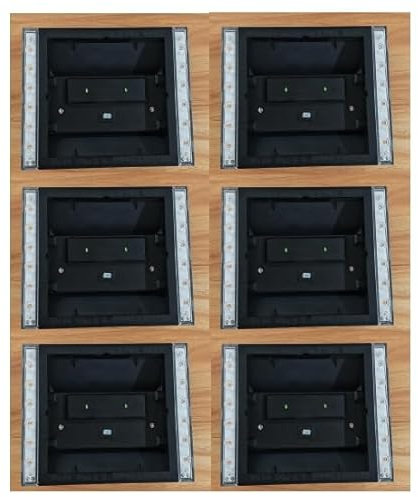 JACKYLED Solar Pfostenkappe 7x7 8x8 9x9 10x10, Solar Pfostenkappen IP65 Wasserdichte für Zaunpfosten für Hölzerne Pfosten Plattform, Garten (6 Stück)