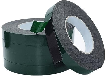 LuMOUzhou Ruban adhésif double face en mousse noir 10 m(5mm)