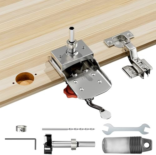 Yornoli 35mm Versteckter Scharnierlehre, Bohrschablone Möbelbau, Topfscharnier Schablone