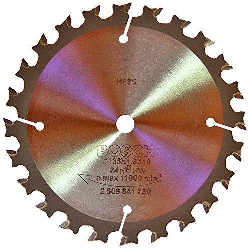 911053594 Bosch Zubehör 2608641760 Kreissägeblatt Speedline Wood 136 x 10 x 1,3 mm, 24