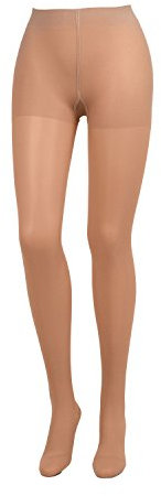 COMPRESSANA Calypso 70 den - Feinstrick Stützstrumpfhose - weich, luftig und transparent (appearance 20 den) - mittlere Stützwirkung mit 12-14 mmHg Kompression (Stütz-Klasse 2) - Größe III - Farbe silk - 1 Stück