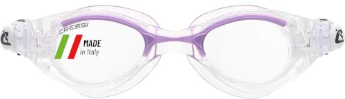 CRESSI Seit 1946 – Flash Compact – kompakte Brille mit separaten Gläsern, perfekt für Schwimmbad, Schnorcheln und Triathlon, Anti-Beschlag-Schutz, kratzfest_UV-Schutz, Einheitsgröße
