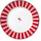 Pip Studio Love Birds Frühstücksteller Stripes rot-pink 21cm