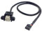 ChenYang Câble 2 ports USB 2.0 empilables Type A femelle vers câble d’en-tête de carte mère à 9 broches 50 cm avec trous pour vis de panneau