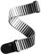 D'Addario P20S1508 Rock Stripes Gitarrengurt, weiß/schwarz