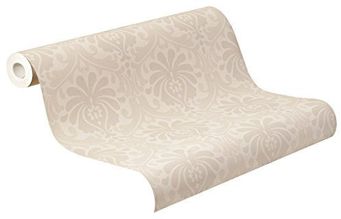 Rasch Tapeten Rasch Vlies-Tapete, Retro Ornamente, beige, Freja 897616, Braun,