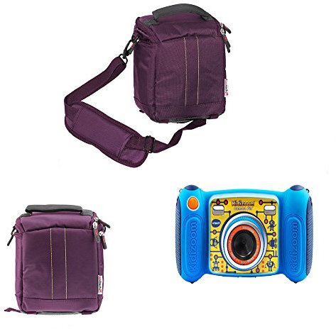Navitech Purple Protective Portable Handheld Case and Travel Bag for The VTech Kidizoom Spin and Smile