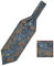 WANYING Herren Retro Krawattenschal und Einstecktuch 2 in 1 Sets, Ascotkrawatte Schal Cravat Ties Schick und Warm für Gentleman - Blau Paisley
