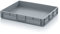 bacs Euro 80 x 60 x 12 eurobox caisse en plastique 80x60x12 conteneur de stockage gris empilable euro box