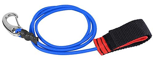 Einstellbar Elastisches Kajak-Kanu, 103 cm Stark Dauerhaft Paddel-Leine, Nylon Sicherheitsleine Heavy Duty Board Leash mit Karabiner für Paddeln/Kajakfahren/Angeln/Surfen/SUP(Blau)