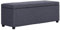 vidaXL Bank mit Staufach Sitzbank Sitzhocker Sitztruhe Flurbank Truhenbank Aufbewahrungsbox Truhe Spielzeugkiste Polsterbank 116cm Dunkelgrau Polyester