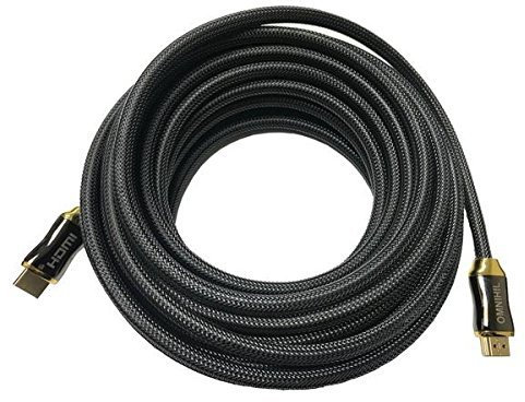 OMNIHIL 30 Feet Long HDMI Cable Compatible with Sony VPLHW65ES 1080p 3D SXRD Home Theater Projector
