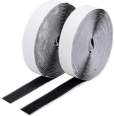 BRAVESHINE Klettband Selbstklebend Extra Stark, 30mm x 5m Klett Selbstklebend Doppelseitiges Klebeband mit Klettverschluss Klebeklett Selbstklebend Stark, Set Haken & Flausch
