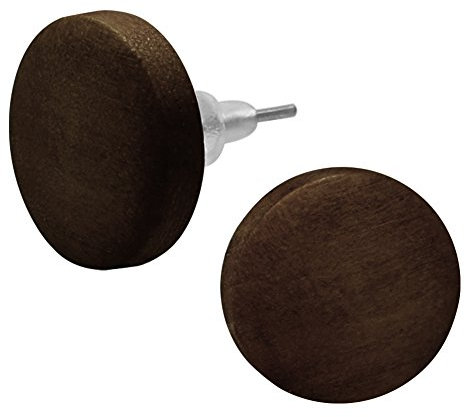 Soul-Cats 1 Paar Holz Ohrstecker in der Farbe dunkelbraun
