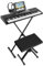 MAX KB5 Electronic Keyboard for Beginners, 61 Lighted Keys with Stand & Microphone, Keyboard Instrument for Kids & Adults, Ideal Music Keyboards Set with 6 Months Lessons