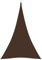 vidaXL Parasole a Vela Ombra Tenda da Sole Elegante Moderna Anti UV Giardino Frangisole Terrazza Balcone Oxford Triangolare 4x5x5 m Marrone