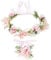 Taumie Blumenkranz Blume Krone Stirnband, Blumen Stirnbänder Kopfschmuck Haarbänder Floral Girlande, Damen Mädchen für Festival Party Hochzeit Strand