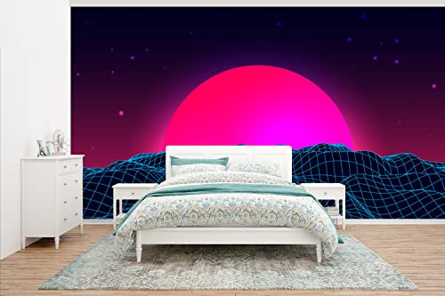 Selbstklebend Tapete Wandpapier Wandaufkleber Fototapete Tapeten Wanddeko 500x280 cm Spiele - Neon - Landschaft