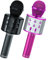 Wowstar Wireless Microphone, Karaoke Bluetooth Microphone for Kids Adults, Portable Toy Karaoke Mic Speaker Machine, Home KTV Player Support Android & iOS Devices for Party Singing (Black & Purple)
