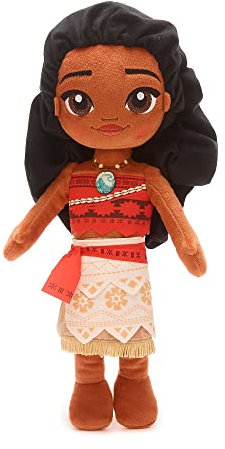 Disney Store Offizielle Vaiana Plüschpuppe für Kinder, 35 cm, Kuschelige Klassische Figur, Polynesische Prinzessin in ikonischem Outfit mit Stickdetails