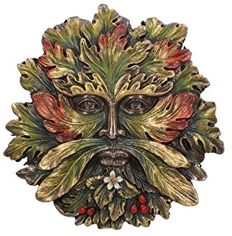Nemesis Now Plaque murale Solstice d'été, vert, 13 cm