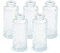 Blümelhuber 5er Set Kleine Vase Glas Deko Hochzeit - Vase Klein - Vase Modern - Deko Frühling - Pflanzen Deko Trockenblumen Set Vasen Hochzeitsdeko (Weiß)