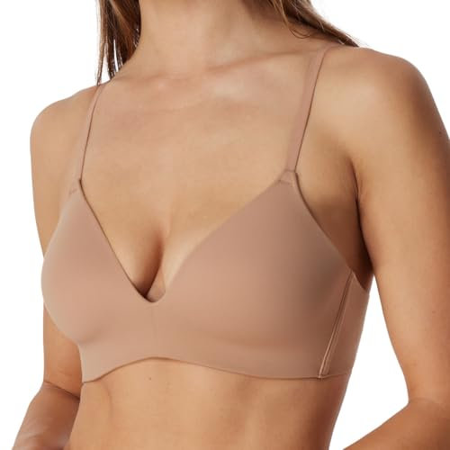 Schiesser Damen BH gepaddet ohne Bügel - Invisible Soft, Maple_166568, 85A