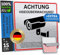 SCHILDERBOXX® Schild Videoüberwachung DSGVO [15x15cm, 100% Alu, 3M Tape] - Aufkleber Videoüberwacht Privatgrundstück, Kameraüberwachung Grundstück Video Überwacht, Achtung Kamera Überwachung