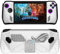 NUHFUFA Schutzhülle für Spielekonsole, TPU, Anti-Drop, mit Halterung, Schutzhülle, Zubehör für ASUS ROG Ally Handheld, weiß, Schutzhülle