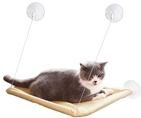 Teksome fenêtre pour Chats à l'intérieur, Hamac fenêtre pour Chat, fenêtre Chat pour Les Chats d'intérieur prenant Un Bain Soleil, Faisant la Sieste, surplombant, Peu
