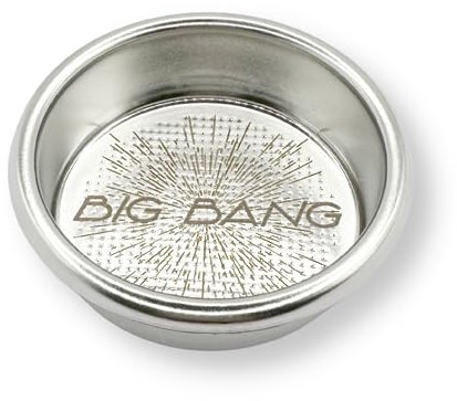 IMS Big Bang Panier filtrant de précision fabriqué pour porte-filtres Breville Sage 54 mm sans fond, double expresso (H23,5)